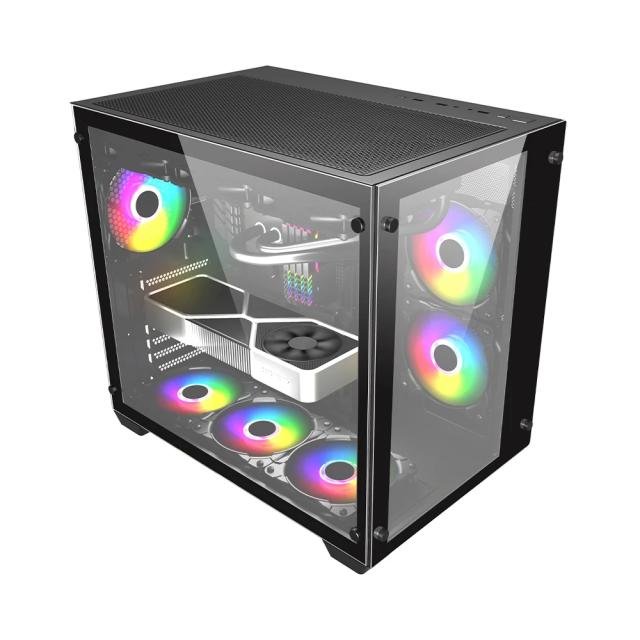 Кутия 1stPlayer MEGAVIEW MV7, 2 x USB 3.0, 1 x USB 2.0 HD Audio x 1, ATX