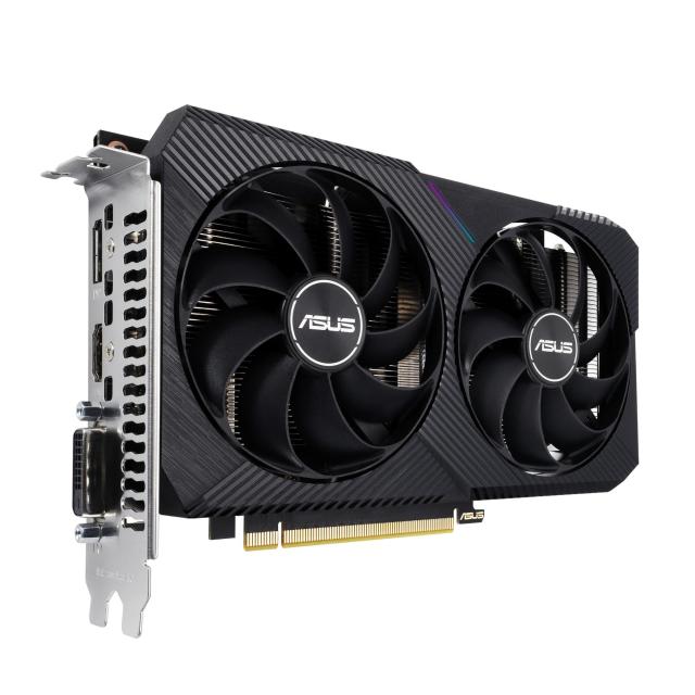 Видеокарта ASUS Dual GeForce RTX 3050 V2 OC Edition 8GB GDDR6, 128-bit, DVI, HDMI, DP