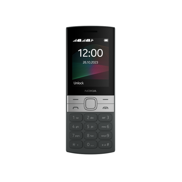Мобилен телефон Nokia 150, (2023) 2.4'' (6.096см), Dual Sim, 0,3 MP VGA, Black