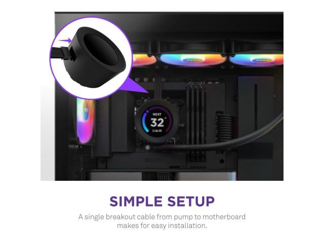 Охладител за процесор NZXT Kraken Elite 360 RGB Black, LCD Display, AMD/INTEL