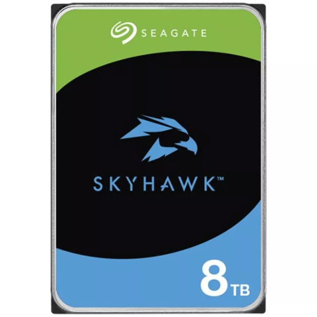 Твърд диск Seagate SkyHawk 8TB , SATA 6Gb/s, 7200RPM, 256MB кеш, 3.5" (8.89cm)