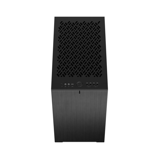 Кутия Fractal Design Define 7  NANO SOLID, 1x USB 3.1 Gen 2 Type-C, 2x USB 3.0, 2x USB 2.0, Audio, Black, mATX