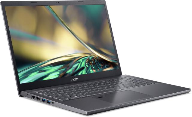 Лаптоп Acer Aspire 5 A515-57-753J, Intel Core i7-12650H 10C (2.3/4.7GHz, 24MB Cache) 15.6" (39.62cm) Full HD, 16GB DDR4, 512GB SSD NVMe, 1x USB-C, Free DOS