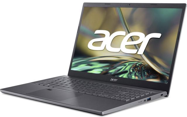 Лаптоп Acer Aspire 5 A515-57-753J, Intel Core i7-12650H 10C (2.3/4.7GHz, 24MB Cache) 15.6" (39.62cm) Full HD, 16GB DDR4, 512GB SSD NVMe, 1x USB-C, Free DOS