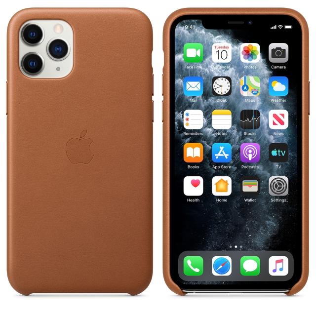 Калъф Apple iPhone 11 Pro Leather Case - Saddle Brown