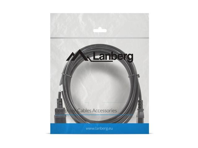 Кабел Lanberg extension power supply cable IEC 320 C13 -> C14 5m VDE, black