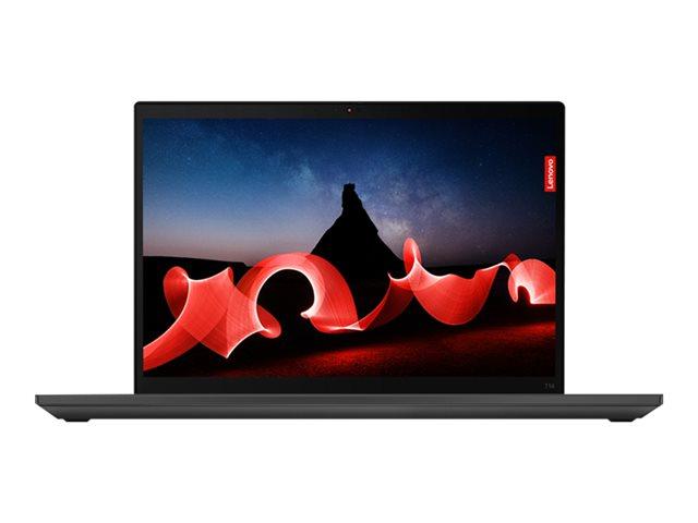 Лаптоп Lenovo ThinkPad T14 Gen 4, Intel Core i5-1335U 10C (1.3/4.6GHz), 14" (35.56cm) WUXGA Anti-Glare дисплей, (HDMI), 32GB DDR5, 1TB SSD NVMe, 1x Thunderbolt, 2x USB 3.2 Gen 1, Windows 11 Pro