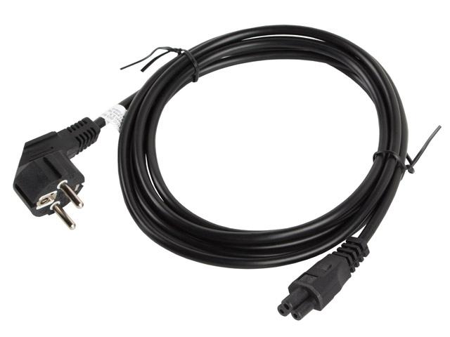 Кабел Lanberg CEE 7/7 (MICKEY) -> IEC 320 C5 power cord 3m VDE, black