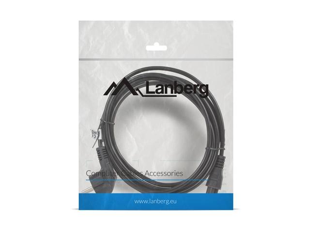 Кабел Lanberg CEE 7/7 (MICKEY) -> IEC 320 C5 power cord 3m VDE, black