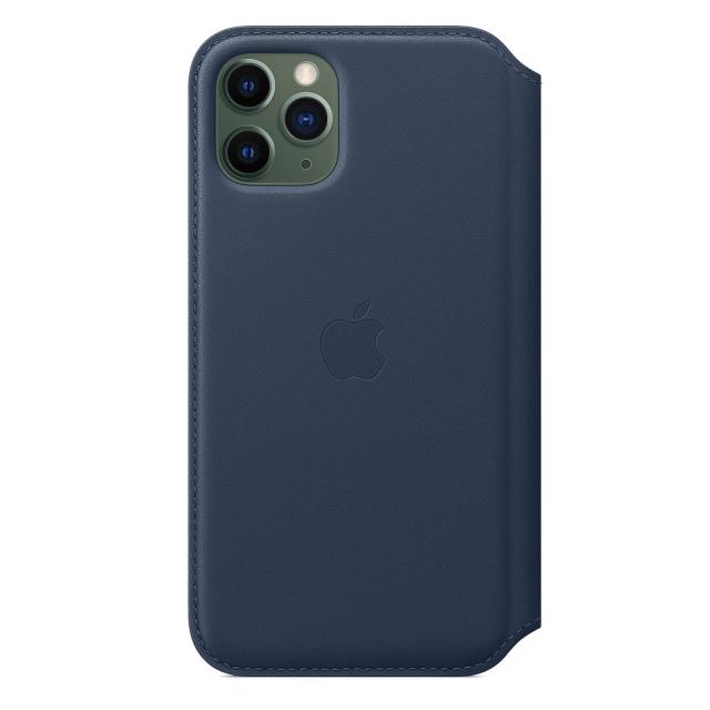 Калъф Apple iPhone 11 Pro Leather Folio - Deep Sea Blue (Seasonal Spring2020)
