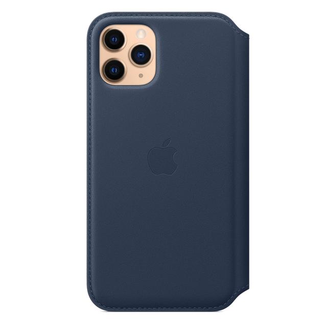 Калъф Apple iPhone 11 Pro Leather Folio - Deep Sea Blue (Seasonal Spring2020)