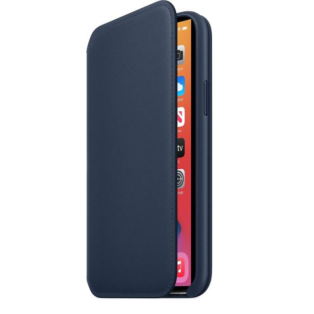 Калъф Apple iPhone 11 Pro Leather Folio - Deep Sea Blue (Seasonal Spring2020)