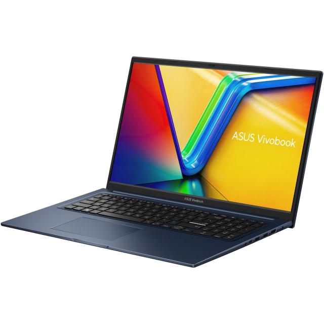 Лаптоп Asus Vivobook 17 X1704VA-AU521 (10-ядрен) Intel Core i7-1335U 1.7/5.0GHz, 17.3" (43.94cm) Full HD Anti-Glare, 16GB DDR4, 512GB SSD NVMe, Free DOS