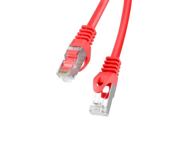 Кабел Lanberg patch cord CAT.5E FTP 1m, red