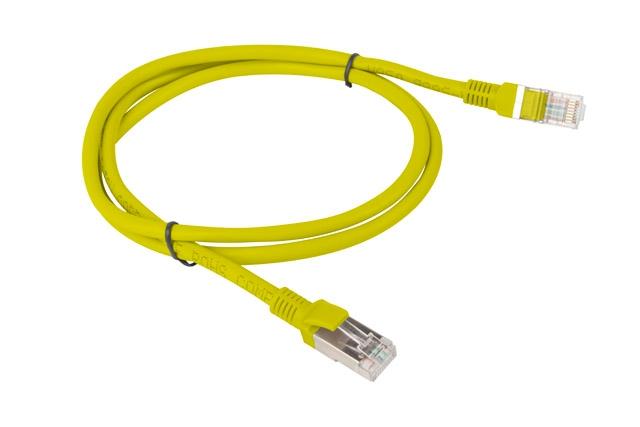 Кабел Lanberg patch cord CAT.5E FTP 1m, yellow