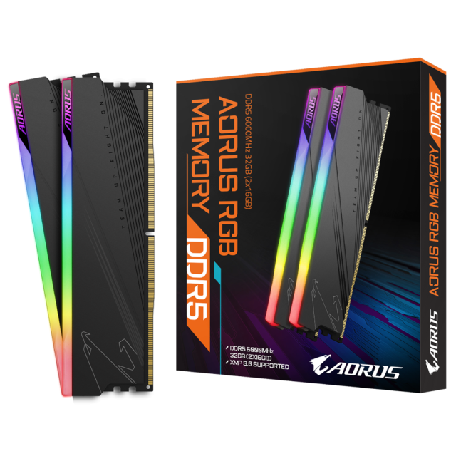 Памет Gigabyte AORUS RGB Memory 32GB (2x16GB) DDR5 4800 MHz, 6000MT/s