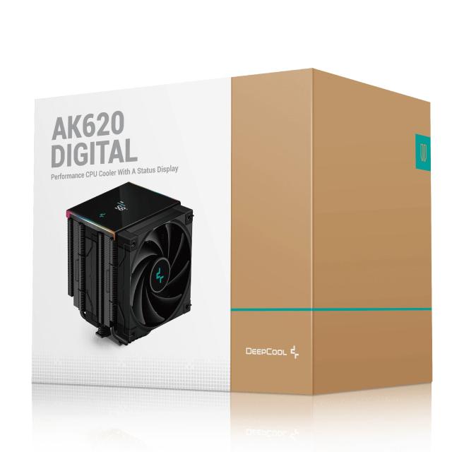 Охладител DeepCool CPU Cooler AK620 Digital - Dual-Tower - LGA1700/AM5