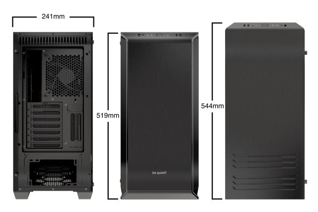 Кутия be quiet! Dark Base 700, 1 x USB 3.1 Type-C, 2 x USB 3.0, HD Audio x 1, EATX 