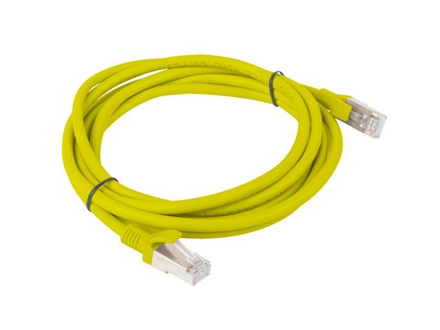 Кабел Lanberg patch cord CAT.5E FTP 2m, yellow