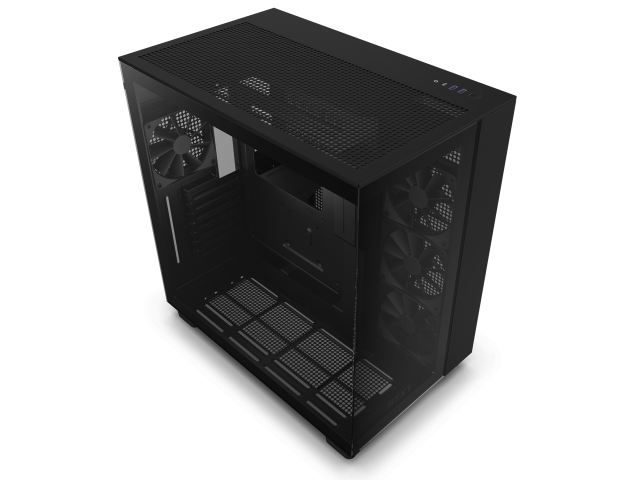 Кутия NZXT H9 Flow Matte Black, USB 3.2 Gen 1 x2, Type-C x1, Audio Jack x1, ATX