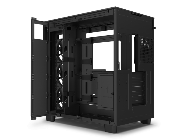 Кутия NZXT H9 Flow Matte Black, USB 3.2 Gen 1 x2, Type-C x1, Audio Jack x1, ATX