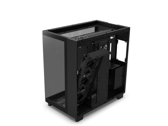 Кутия NZXT H9 Flow Matte Black, USB 3.2 Gen 1 x2, Type-C x1, Audio Jack x1, ATX