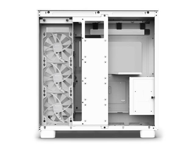 Кутия NZXT H9 Flow Matte White, USB 3.2 Gen 1 x2, Type-C x1, Audio Jack x1, ATX