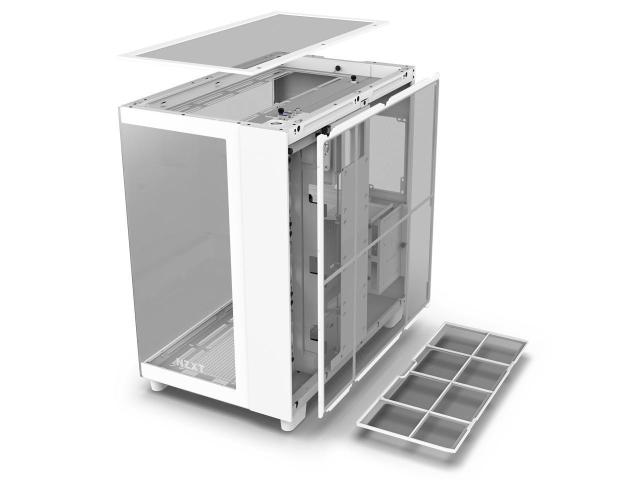 Кутия NZXT H9 Flow Matte White, USB 3.2 Gen 1 x2, Type-C x1, Audio Jack x1, ATX