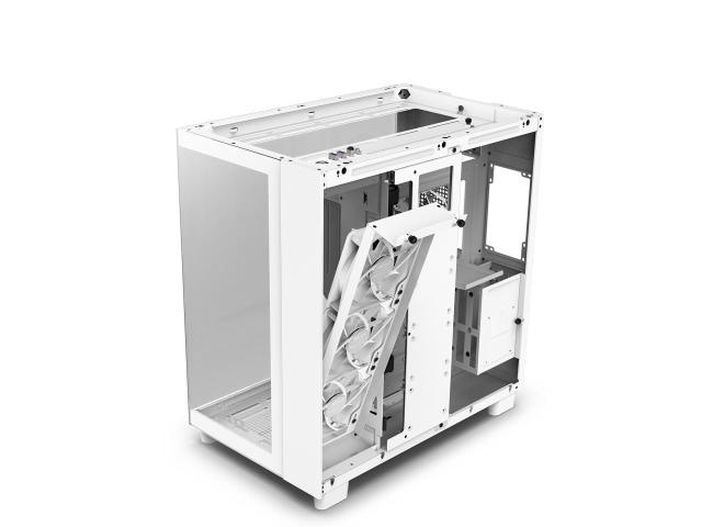 Кутия NZXT H9 Flow Matte White, USB 3.2 Gen 1 x2, Type-C x1, Audio Jack x1, ATX