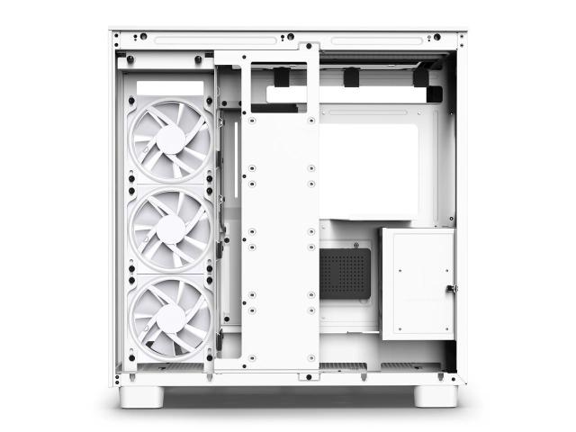 Кутия NZXT H9 Flow Elite Matte White, USB 3.2 Gen 1 x2, Type-C x1, Audio Jack x1, ATX