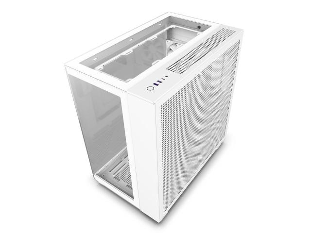 Кутия NZXT H9 Flow Elite Matte White, USB 3.2 Gen 1 x2, Type-C x1, Audio Jack x1, ATX