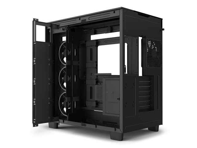 Кутия NZXT H9 Flow Elite Matte Black, USB 3.2 Gen 1 x2, Type-C x1, Audio Jack x1, ATX