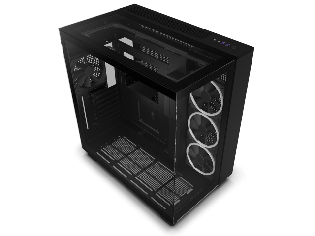 Кутия NZXT H9 Flow Elite Matte Black, USB 3.2 Gen 1 x2, Type-C x1, Audio Jack x1, ATX