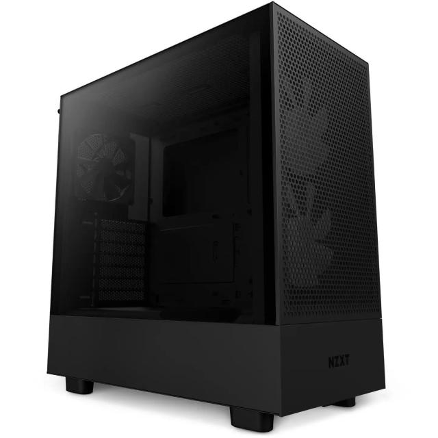 Кутия NZXT H5 Flow RGB Matte Black, Mid-Tower,  USB 3.2 Gen 1 x1, USB 3.2 Gen 2 x1, Headset Audio Jack:1, ATX