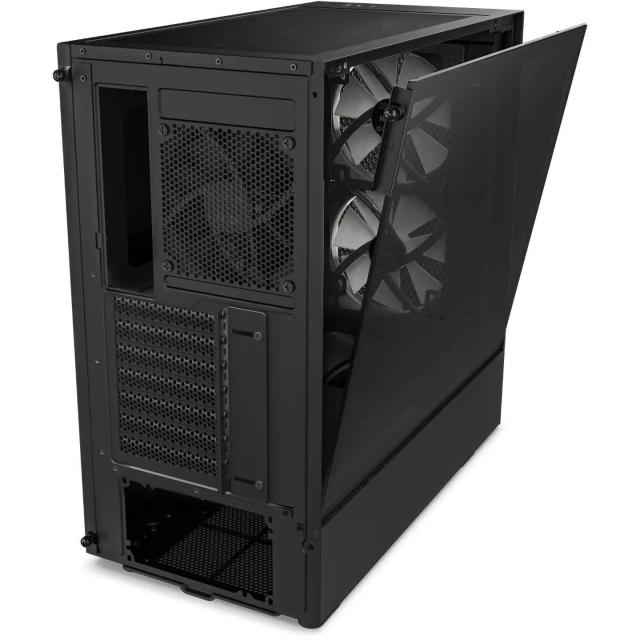 Кутия NZXT H5 Flow RGB Matte Black, Mid-Tower,  USB 3.2 Gen 1 x1, USB 3.2 Gen 2 x1, Headset Audio Jack:1, ATX