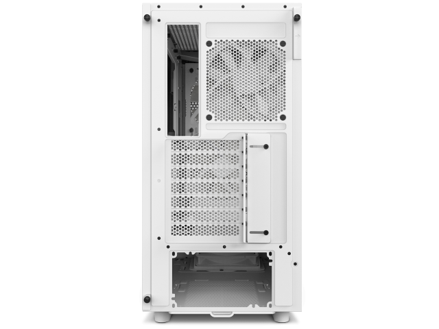 Кутия NZXT H5 Flow RGB Matte White, Mid-Tower,  USB 3.2 Gen 1 x1, USB 3.2 Gen 2 x1, Headset Audio Jack:1, ATX