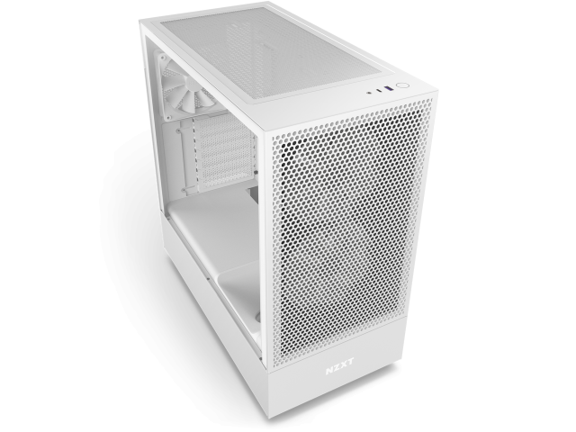 Кутия NZXT H5 Flow RGB Matte White, Mid-Tower,  USB 3.2 Gen 1 x1, USB 3.2 Gen 2 x1, Headset Audio Jack:1, ATX