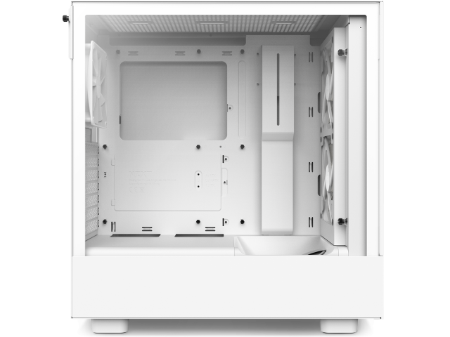 Кутия NZXT H5 Flow RGB Matte White, Mid-Tower,  USB 3.2 Gen 1 x1, USB 3.2 Gen 2 x1, Headset Audio Jack:1, ATX