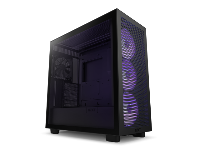 Кутия NZXT H7 Flow RGB Matte Black Mid-Tower, USB 3.2 Gen 1 x2, USB 3.2 Gen 2 x1, Headset Audio Jack: x1, ATX