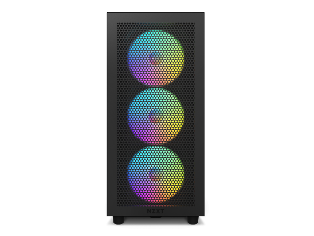 Кутия NZXT H7 Flow RGB Matte Black Mid-Tower, USB 3.2 Gen 1 x2, USB 3.2 Gen 2 x1, Headset Audio Jack: x1, ATX
