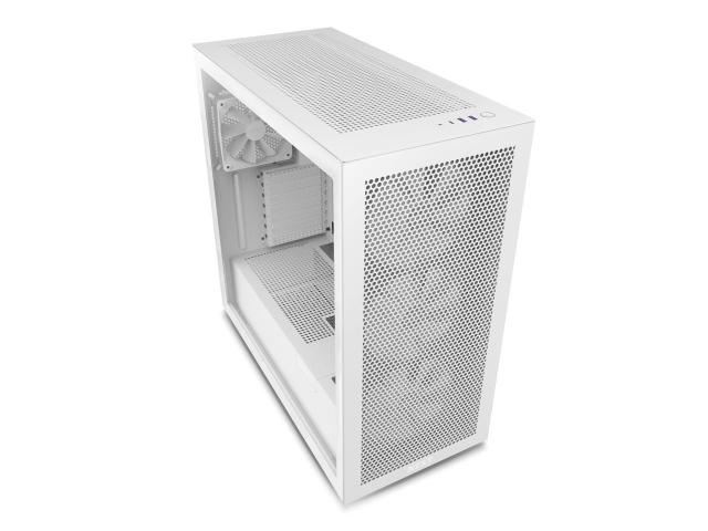 Кутия NZXT H7 Flow RGB Matte White Mid-Tower, USB 3.2 Gen 1 x2, USB 3.2 Gen 2 x1, Headset Audio Jack: x1, ATX