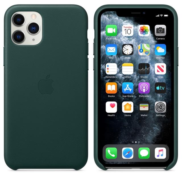 Калъф Apple iPhone 11 Pro Leather Case - Forest Green (Seasonal Autumn 2019)