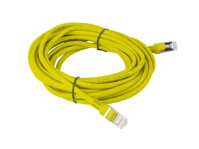 Кабел Lanberg patch cord CAT.5E FTP 5m, yellow
