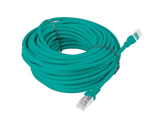 Кабел Lanberg patch cord CAT.5E FTP 15m, green