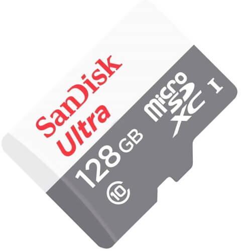 Карта памет SANDISK Ultra microSDXC UHS-I, 128GB, Class 10, 100Mb/s, Адаптер