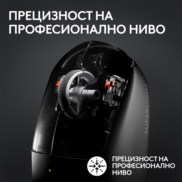 Геймърска мишка Logitech G Pro X SUPERLIGHT 2 LIGHTSPEED, White