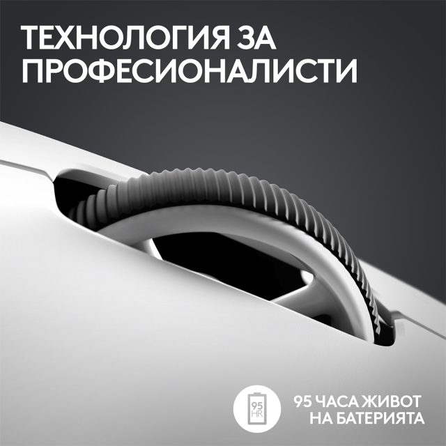 Геймърска мишка Logitech G Pro X SUPERLIGHT 2 LIGHTSPEED, White