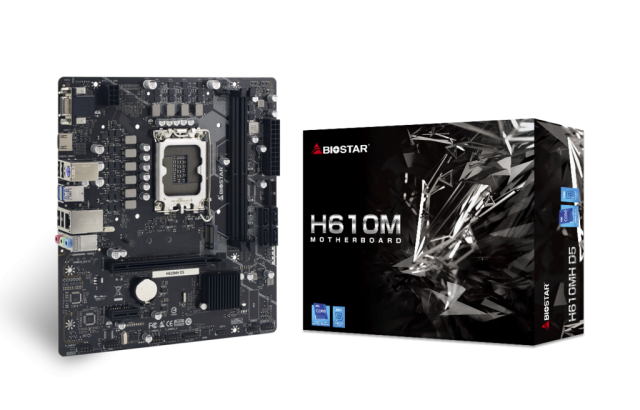 Дънна платка BIOSTAR MH610MH D5, DDR5, LGA1700,  PCIe 4.0, 4x SATA 6Gb/s, 1x M.2, HDMI, VGA, mATX