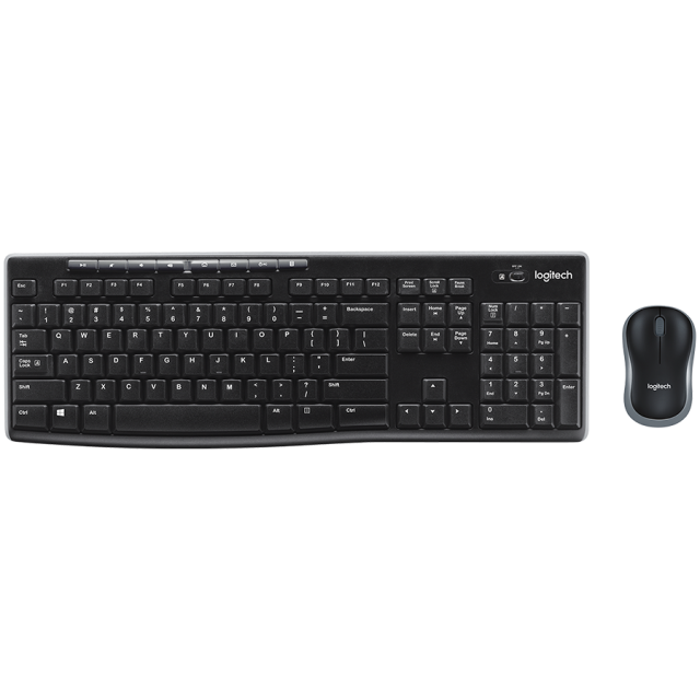 Комплект клавиатура и мишка Logitech MK370 Combo for Business, безжични, 1000dpi, Bluetooth/Wireless, черни