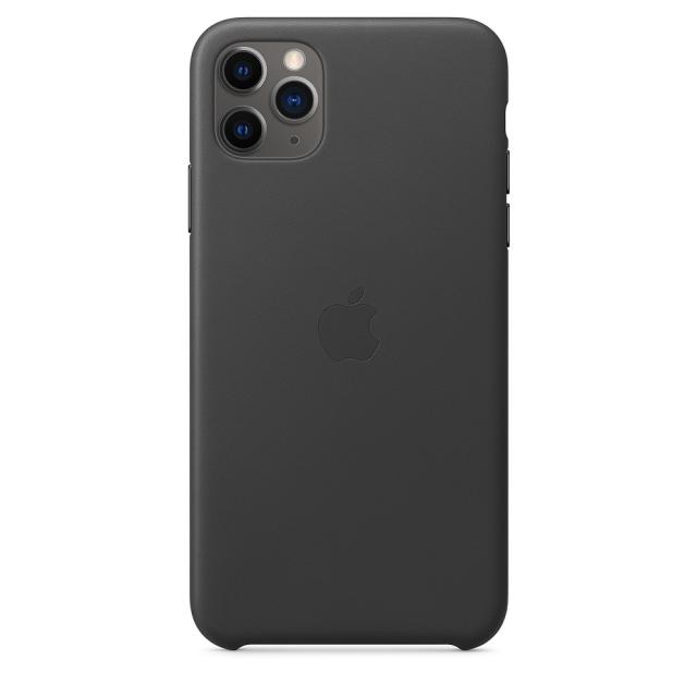 Калъф Apple iPhone 11 Pro Max Leather Case - Black